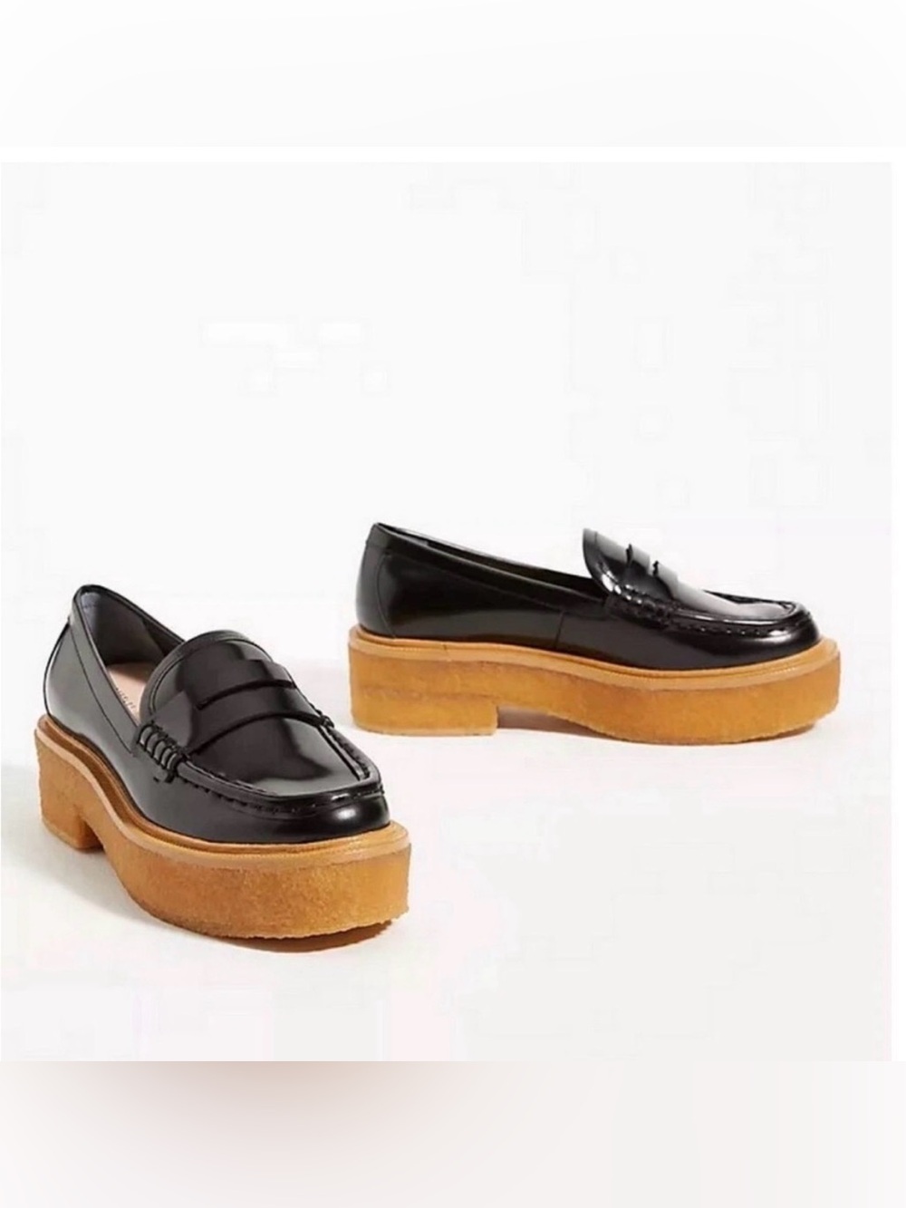 Loeffler Randall Rikki Platform Gum Sole Penny Loafers size 7 - Picture 1 of 8